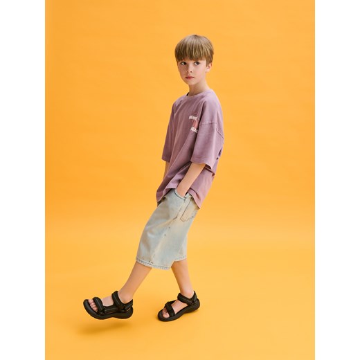 Reserved - Jeansowe szorty - niebieski ze sklepu Reserved w kategorii Spodenki chłopięce - zdjęcie 186439376