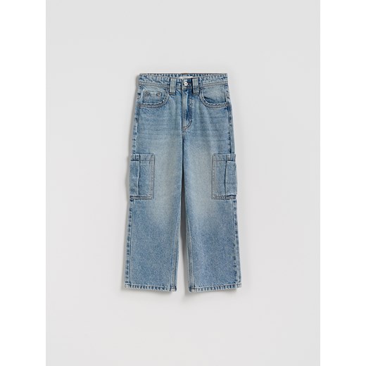 Reserved - Jeansy baggy - niebieski ze sklepu Reserved w kategorii Spodnie chłopięce - zdjęcie 186440296