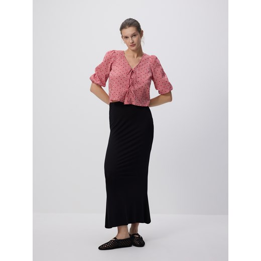 Reserved - Spódnica maxi z modalu - czarny ze sklepu Reserved w kategorii Spódnice - zdjęcie 186440307