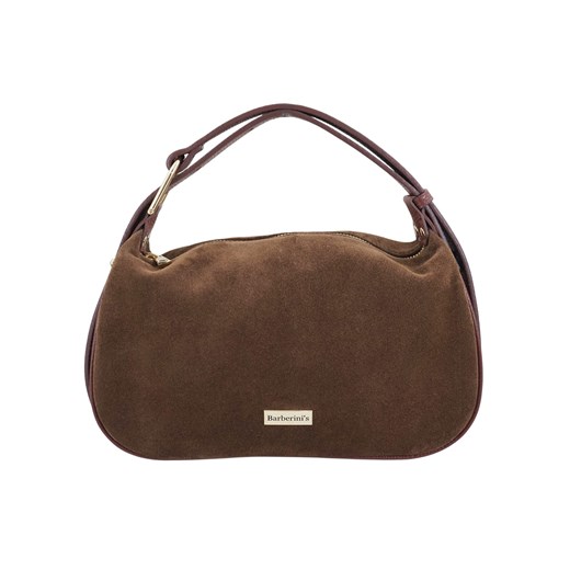 Elegancka torebka zamszowa na ramię - Brązowa ze sklepu butyolivier w kategorii Listonoszki - zdjęcie 186441236