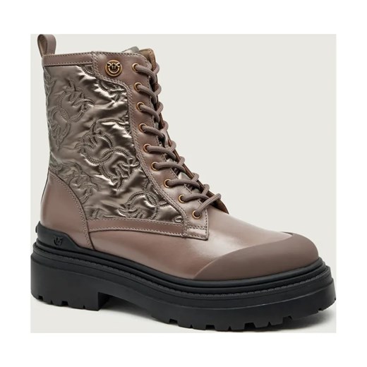 Pinko Skórzane botki na platformie MIA 25 ze sklepu Gomez Fashion Store w kategorii Botki - zdjęcie 186441358