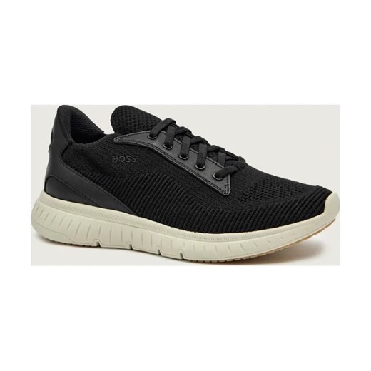 BOSS BLACK Sneakersy Titanis_Slon_knwal | z dodatkiem skóry ze sklepu Gomez Fashion Store w kategorii Buty sportowe męskie - zdjęcie 186441388