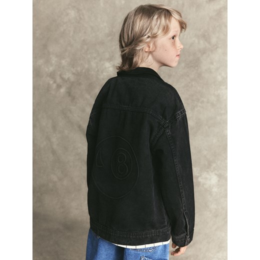 Reserved - Denimowa koszula z kieszeniami - czarny ze sklepu Reserved w kategorii Koszule chłopięce - zdjęcie 186442999