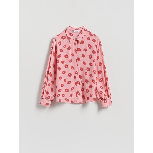 Reserved - Wzorzysta koszula z wiskozy - wielobarwny ze sklepu Reserved w kategorii Koszule damskie - zdjęcie 186443028