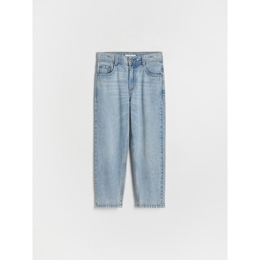 Reserved - Bawełniane jeansy regular - niebieski Reserved 116 (5-6 lat) promocyjna cena Reserved