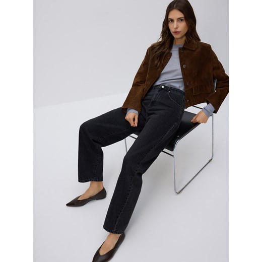 Reserved - Jeansy barrel leg - czarny ze sklepu Reserved w kategorii Jeansy damskie - zdjęcie 186443547