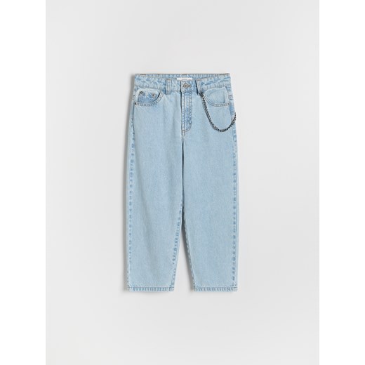 Reserved - Jeansy relaxed fit - niebieski Reserved 164 (13 lat) wyprzedaż Reserved