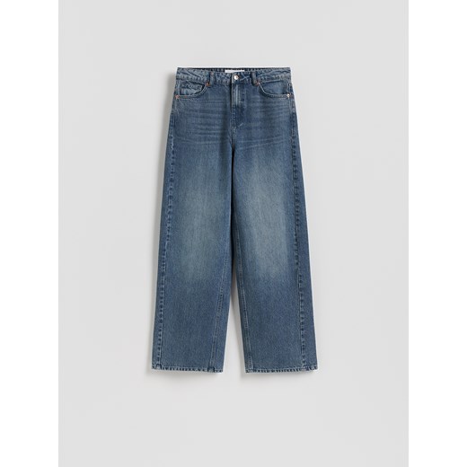 Reserved - Jeansy wide leg - niebieski ze sklepu Reserved w kategorii Jeansy damskie - zdjęcie 186445218