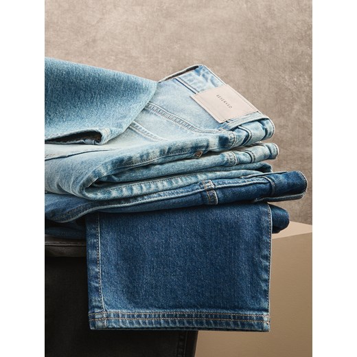 Reserved - Jeansy relaxed straight - niebieski ze sklepu Reserved w kategorii Jeansy męskie - zdjęcie 186445677