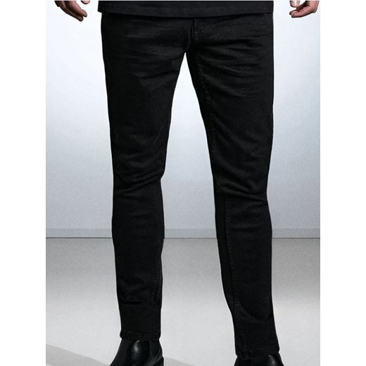 Sinsay - Spodnie jeansowe chino slim fit - czarny ze sklepu Sinsay w kategorii Jeansy męskie - zdjęcie 186447256