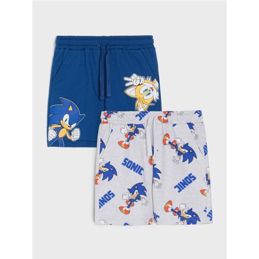 Sinsay - Szorty 2 pack Sonic The Hedgehog - wielobarwny ze sklepu Sinsay w kategorii Spodenki chłopięce - zdjęcie 186447257