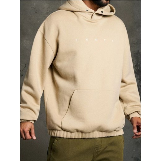 Sinsay - Bluza hoodie - beżowy ze sklepu Sinsay w kategorii Bluzy męskie - zdjęcie 186447277