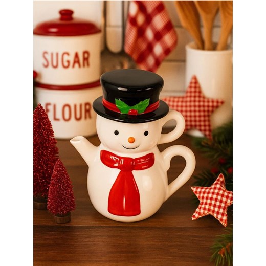 Sinsay - Dzbanek do herbaty i kubek z motywem świątecznym 2 pack - biały ze sklepu Sinsay w kategorii Dzbanki i zaparzacze - zdjęcie 186447336