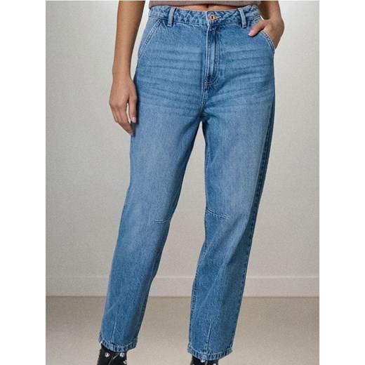 Sinsay - Jeansy balloon high waist - niebieski ze sklepu Sinsay w kategorii Jeansy damskie - zdjęcie 186447407