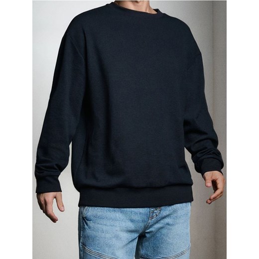 Sinsay - Bluza - granatowy ze sklepu Sinsay w kategorii Bluzy męskie - zdjęcie 186447415