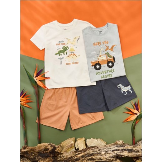 Sinsay - Piżamy dwuczęściowe 2 pack - błękitny Sinsay 134 (8-9 l) Sinsay