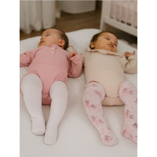 Sinsay - Rajstopy 2 pack - różowy - id: 974FZ-03X - marki Sinsay - 186447428 Sinsay - Rajstopy 2 pack - różowy ze sklepu Sinsay w kategorii Rajstopy dziecięce - zdjęcie 186447428