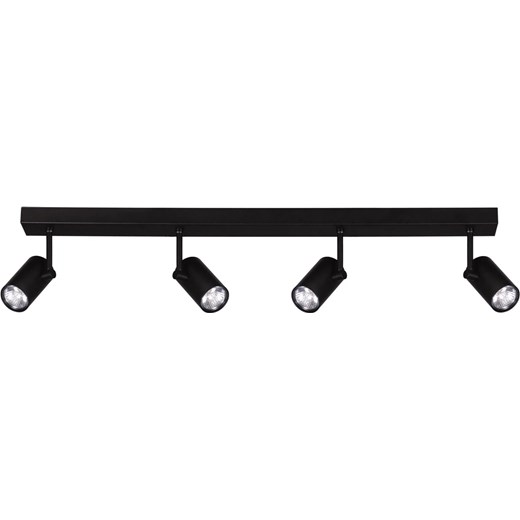 Czarna lampa sufitowa punktowa tuby - S153-Voso ze sklepu Edinos.pl w kategorii Lampy sufitowe - zdjęcie 186447517