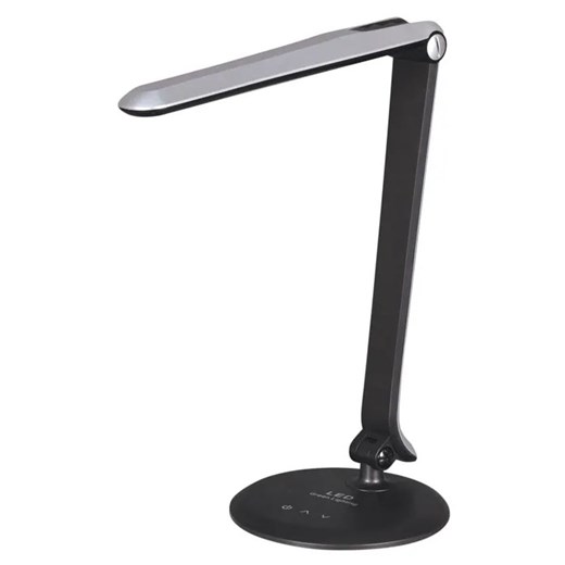 Srebrna nowoczesna lampka do biurka LED - S262-Mięta ze sklepu Edinos.pl w kategorii Lampy stołowe - zdjęcie 186447547