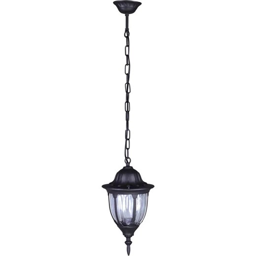 Czarna zewnętrzna lampa wisząca - S324-Confucio ze sklepu Edinos.pl w kategorii Oświetlenie ogrodowe - zdjęcie 186447576