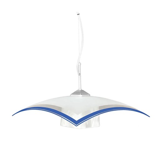 Biało-niebieska kuchenna lampa wisząca - S564-Grotto ze sklepu Edinos.pl w kategorii Lampy wiszące - zdjęcie 186447646