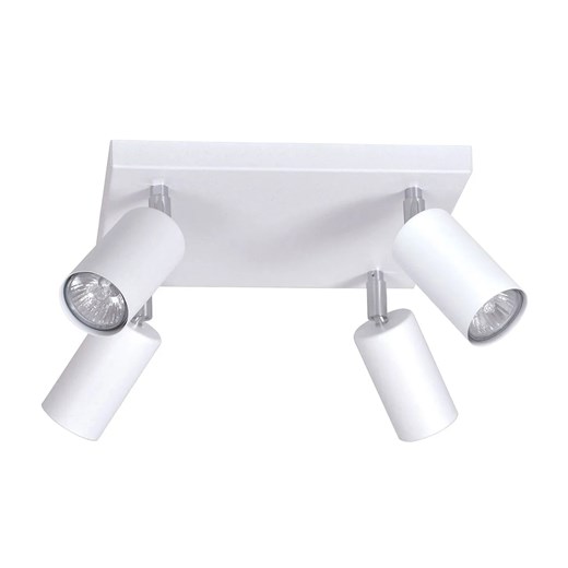 Biała czteropunktowa lampa sufitowa - S892-Alekiv ze sklepu Edinos.pl w kategorii Lampy sufitowe - zdjęcie 186447679