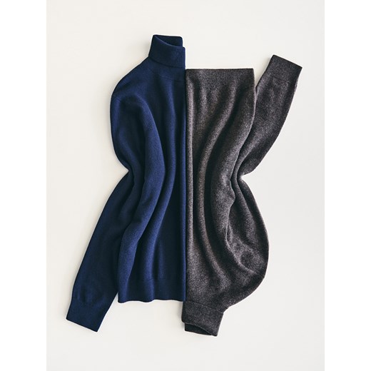 Reserved - Golf z wełny merino - ciemnoszary ze sklepu Reserved w kategorii Swetry damskie - zdjęcie 186448268