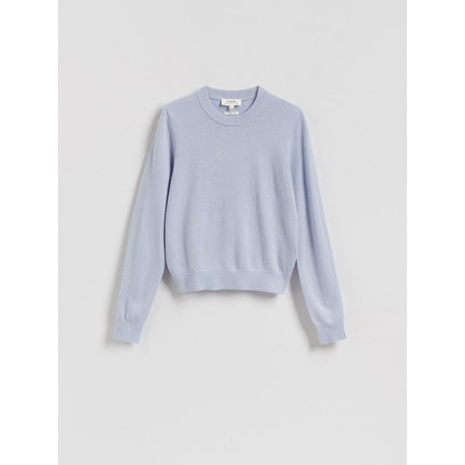 Reserved - Sweter z wełny merino - jasnoniebieski ze sklepu Reserved w kategorii Swetry damskie - zdjęcie 186448507