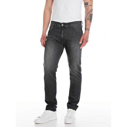 Replay Dżinsy - Slim fit - w kolorze antracytowym ze sklepu Limango Polska w kategorii Jeansy męskie - zdjęcie 186450335