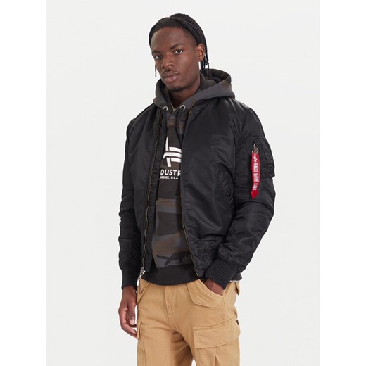 Alpha Industries Kurtka bomber Ma-1 Vf 59 Long 168100 Czarny Slim Fit ze sklepu MODIVO w kategorii Kurtki męskie - zdjęcie 186450418