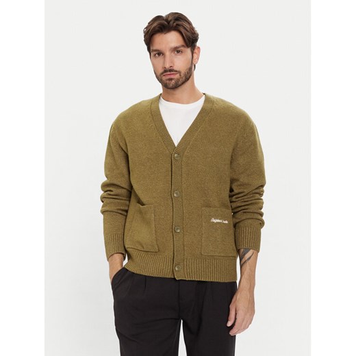 Jack & Jones Kardigan Norrebro 12282732 Zielony Loose Fit ze sklepu MODIVO w kategorii Swetry męskie - zdjęcie 186450509