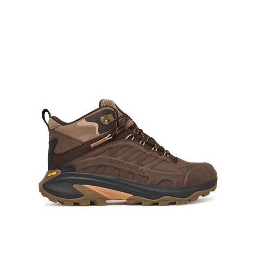 Merrell Trekkingi Moab Speed 2 Leather MID Waterproof J038041 Brązowy ze sklepu MODIVO w kategorii Buty trekkingowe męskie - zdjęcie 186450516