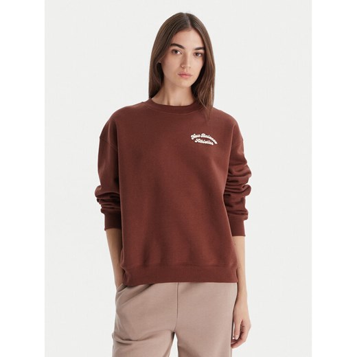 New Balance Bluza WT53516 Brązowy Relaxed Fit ze sklepu MODIVO w kategorii Bluzy damskie - zdjęcie 186450565