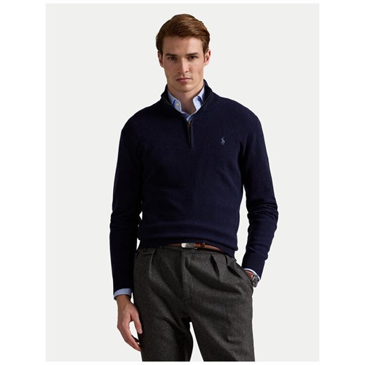 Polo Ralph Lauren Sweter 710876756001 Granatowy Regular Fit ze sklepu MODIVO w kategorii Swetry męskie - zdjęcie 186450595