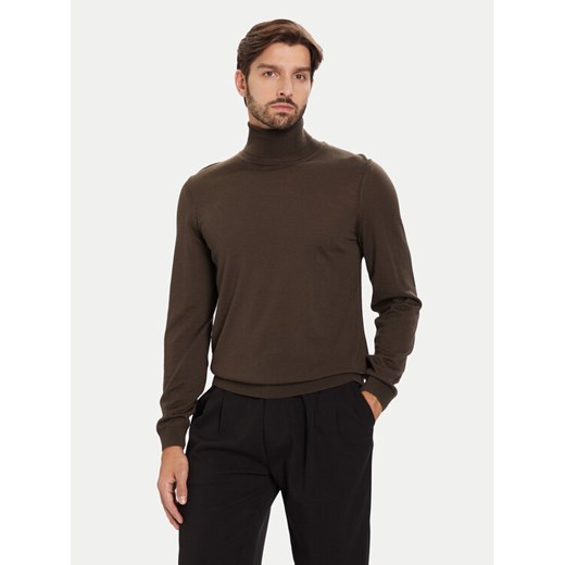 BOSS Golf Musso-P 50468262 Zielony Slim Fit ze sklepu MODIVO w kategorii Swetry męskie - zdjęcie 186450609