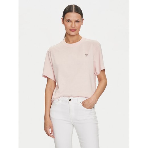 Guess Jeans T-Shirt W4YI05 K8HM0 Różowy Regular Fit ze sklepu MODIVO w kategorii Bluzki damskie - zdjęcie 186450636