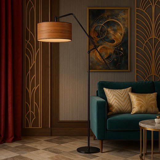 Nowoczesna lampa podłogowa regulowana do salonu LIBERIA ECO ze sklepu Lysne w kategorii Lampy podłogowe - zdjęcie 186453728