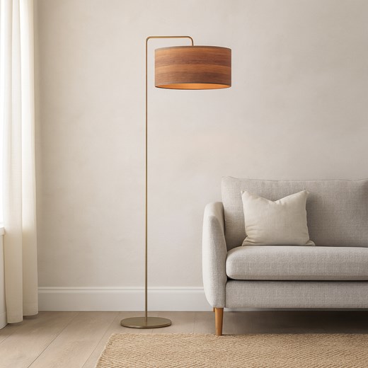 Nowoczesna lampa stojąca do sypialni BOLIVIA ECO z forniru - id: 10949 - marki Ciekot Partners Sp. Z O. O. - 186453746 Nowoczesna lampa stojąca do sypialni BOLIVIA ECO z forniru ze sklepu Lysne w kategorii Lampy podłogowe - zdjęcie 186453746