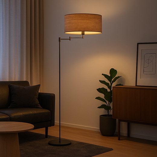 Regulowana lampa podłogowa do czytania w łóżku CANCUN ECO - id: 6351 - marki Ciekot Partners Sp. Z O. O. - 186453758 Regulowana lampa podłogowa do czytania w łóżku CANCUN ECO ze sklepu Lysne w kategorii Lampy podłogowe - zdjęcie 186453758