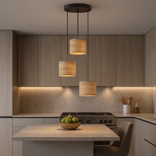 Lampa wisząca do jadalni 3-punktowa PUEBLO ECO ze sklepu Lysne w kategorii Lampy wiszące - zdjęcie 186453806