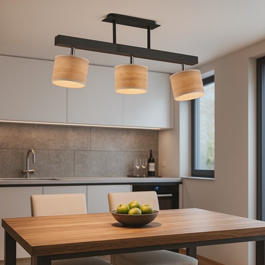 Drewniana lampa sufitowa HOLLYWOOD ECO z 3 regulowanymi źródłami światła - id: 8957 - marki Ciekot Partners Sp. Z O. O. - 186453868 Drewniana lampa sufitowa HOLLYWOOD ECO z 3 regulowanymi źródłami światła ze sklepu Lysne w kategorii Lampy wiszące - zdjęcie 186453868