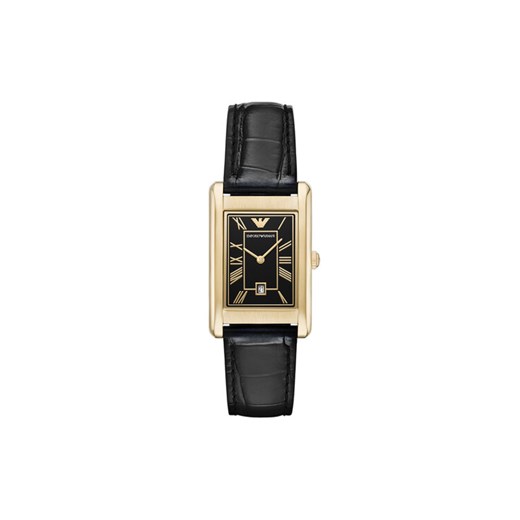 Zegarek Emporio Armani Gino AR11666 Czarny ze sklepu eobuwie.pl w kategorii Zegarki - zdjęcie 186456877