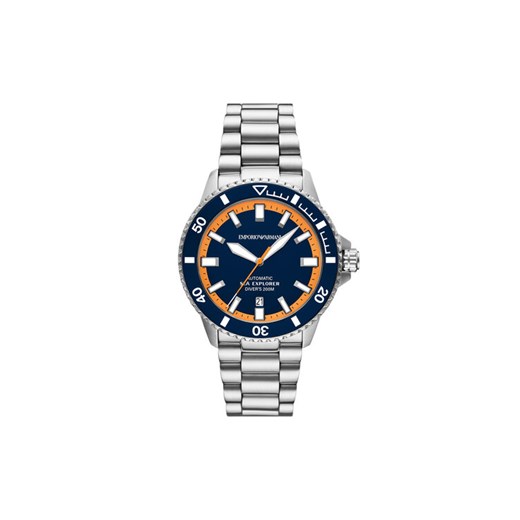 Zegarek Emporio Armani Sea Explorer AR60090 Srebrny ze sklepu eobuwie.pl w kategorii Zegarki - zdjęcie 186456957