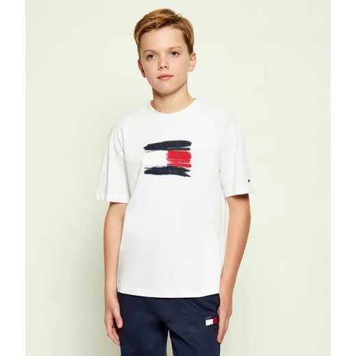 Tommy Hilfiger T-shirt | Regular Fit ze sklepu Gomez Fashion Store w kategorii T-shirty chłopięce - zdjęcie 186460179