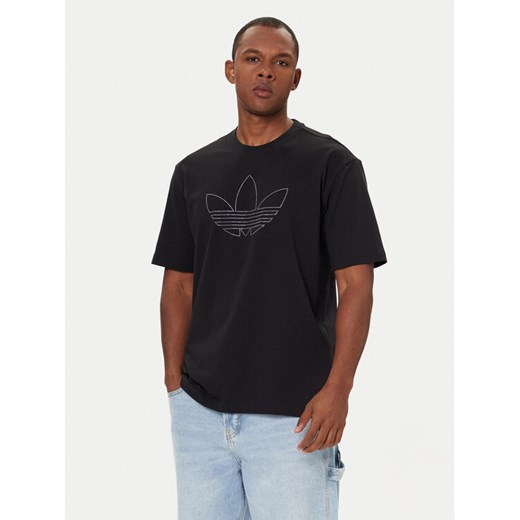 adidas T-Shirt Studded JY2806 Czarny Loose Fit ze sklepu MODIVO w kategorii T-shirty męskie - zdjęcie 186460686