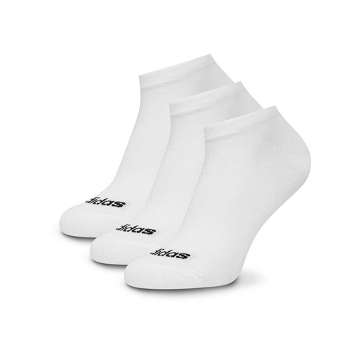 adidas Skarpety krótkie HT3447 3-PACK Biały ze sklepu MODIVO w kategorii Skarpetki damskie - zdjęcie 186460696
