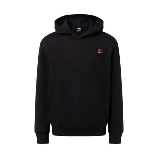 The North Face Męski sweter z kapturem Mężczyźni Bawełna czarny jednolity ze sklepu vangraaf w kategorii Bluzy męskie - zdjęcie 186461077