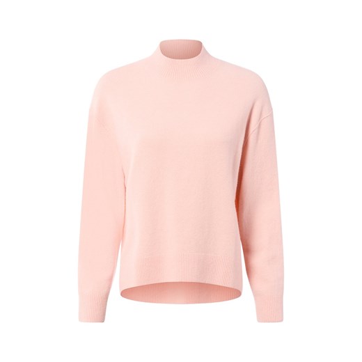 Marc O'Polo Denim Sweter damski z dzianiny wykonany z wełny dziewiczej Kobiety brudny róż jednolity ze sklepu vangraaf w kategorii Swetry damskie - zdjęcie 186461086