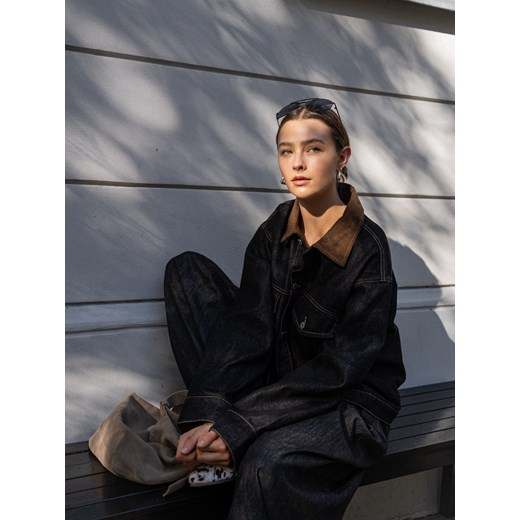 Reserved - Jeansy wide leg - szary ze sklepu Reserved w kategorii Jeansy damskie - zdjęcie 186461308