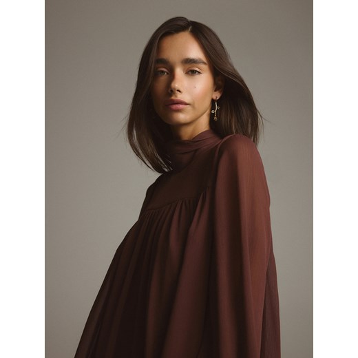 Reserved - Wiszące kolczyki z kwiatami - złoty ze sklepu Reserved w kategorii Kolczyki - zdjęcie 186462266